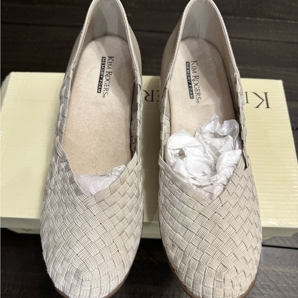 Kim Rogers Magen Flat Woven Wedge Shoes - Picture 3 of 9